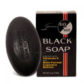 Black and White Black Soap 6oz